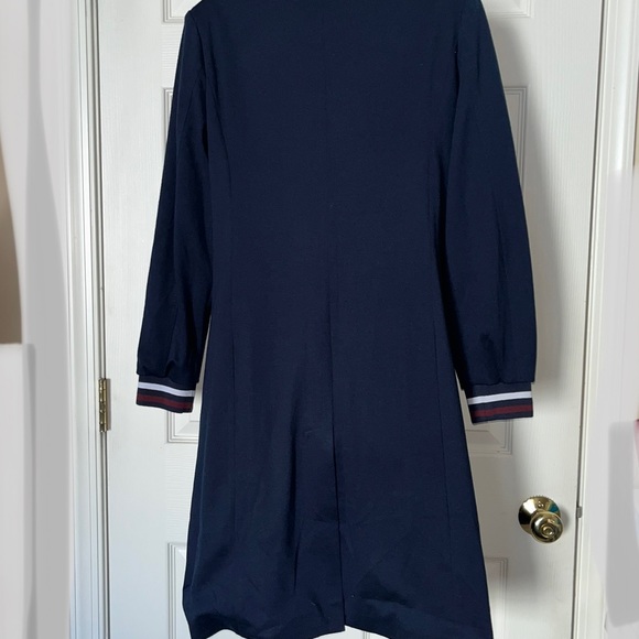 Halogen Navy Rib Trim Ponte Knit Jacket Coat Small - Picture 10 of 12